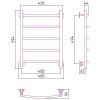 Полотенцесушитель водяной Стилье Версия-H2 60х40 хром
