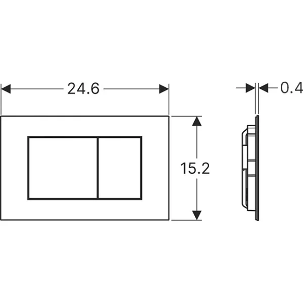 Кнопка смыва Geberit Sigma 40 115.629.14.1 для инсталляции, черный матовый