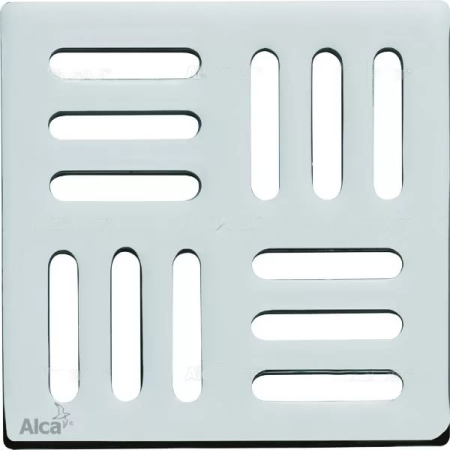 Решетка AlcaPlast MPV001 хром матовый
