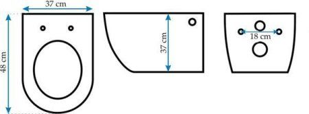 Подвесной унитаз REA CARLO MINI BASIC белый REA-C6200