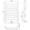 Полотенцесушитель водяной Стилье Универсал-51 80х50 хром