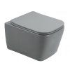 Унитаз подвесной Esbano Tiron-C безободковый, Matt Grey