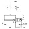 Смеситель для раковины Webert Living LV830606345, никель