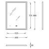 Зеркало Kerama Marazzi Tecno TE.mi.60 60х80 с подсветкой