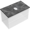 Столешница Sancos TT80A1X 80х46 с отверстием под смеситель, Black Sky