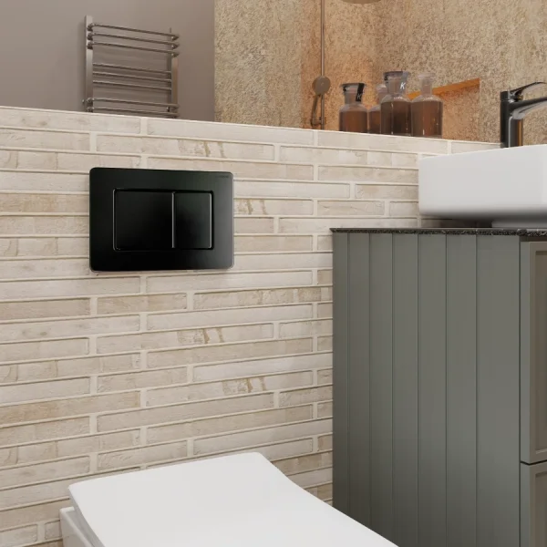 Кнопка смыва Charus Robusto FP.310.MB.05 для инсталляции, черный матовый