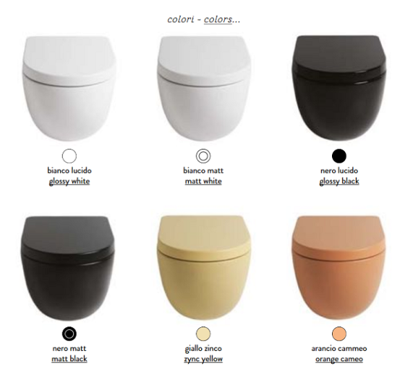 Чаша для унитаза подвесного ArtCeram Gio Evolution GIV001 01;00 белый глянцевый