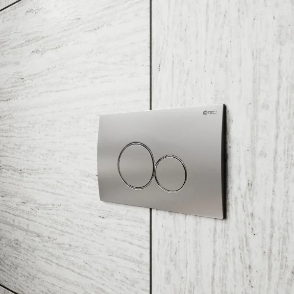 Кнопка смыва Point Виктория PN44061SC для инсталляции, сатин/хром/сатин