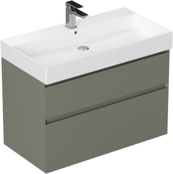 Тумба под раковину Allen Brau Infinity 85 1.210026.CGM олива матовый