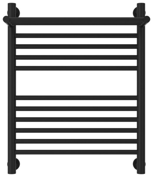 Полотенцесушитель водяной Сунержа Богема+ с 1 полкой 31-0223-6050 600x500 черный матовый