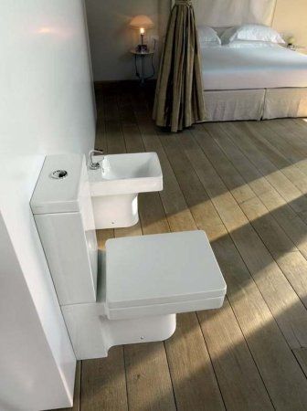 Чаша для унитаза моноблок Kerasan Cento 3522bi прямоугольная