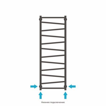 Полотенцесушитель водяной Сунержа Сирокко 30-0253-1240 1200x400 белый матовый