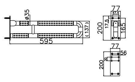 Поручень ARROW AG5615SM белый