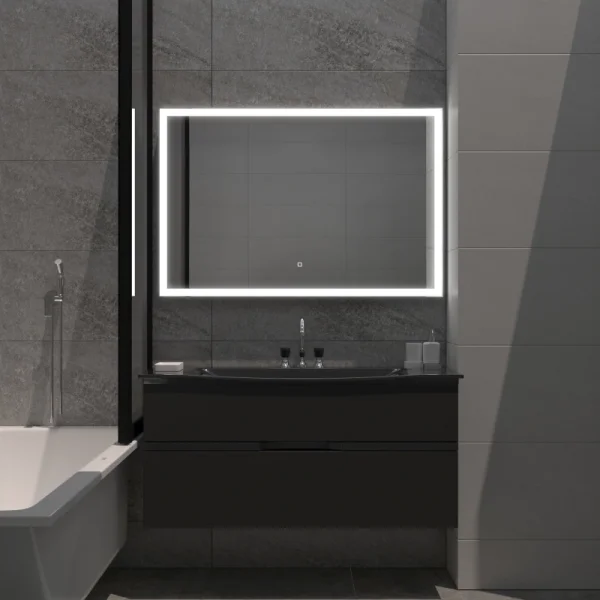 Зеркало MIXLINE "Норма" 1200*800 (ШВ) сенсорный выключатель, светодиодная подсветка (553427)