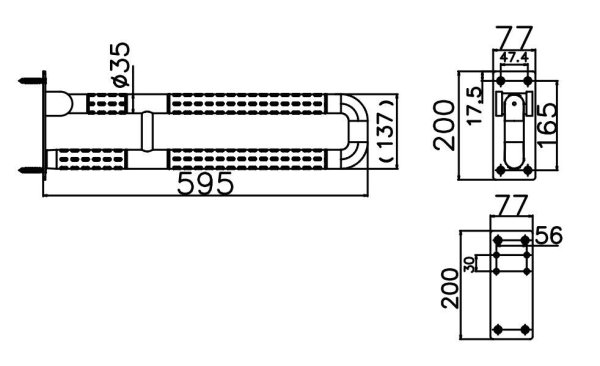 Поручень ARROW AG5615SM белый