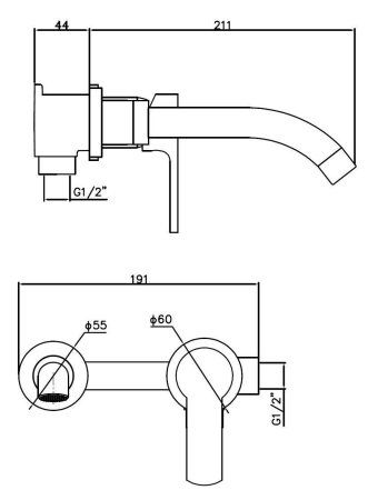 Смеситель для раковины ESKO (SM28 B)