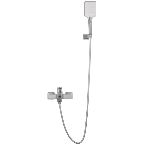 Смеситель для ванны Wonzon & Woghand Flex WW-88037072-BN с душевым гарнитуром, никель матовый