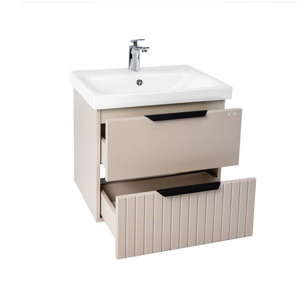 Тумба VIANT "Сицилия" MODUO 50 2 ящика подвесная капучино 380x470x520 (VSIC50MDCAP-T2YP)