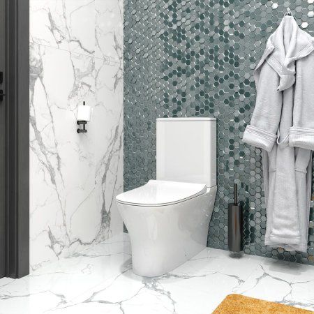 Унитаз напольный Teymi Ellie безободковый, сиденье микролифт T40801