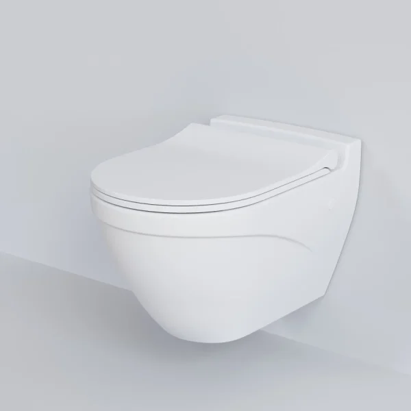 Унитаз подвесной Ambassador Nord 133T20101 безободковый, белый матовый