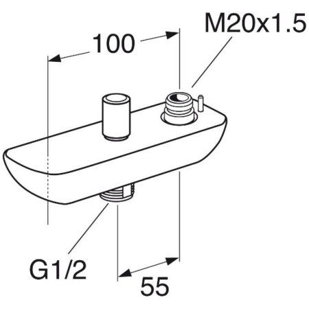 Излив Gustavsberg Estetic GB4163886041 для смесителя, белый