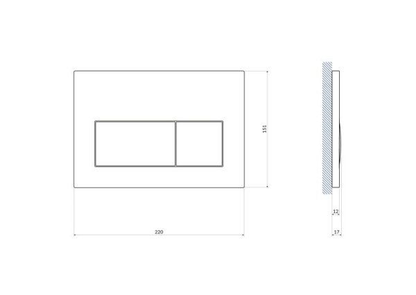Кнопка PRESTO для LINK PRO/VECTOR/LINK/HI-TEC пластик белый 60198, белый