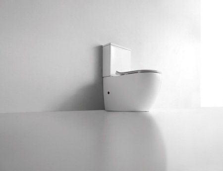 Унитаз напольный CeramaLux NS-2176, Бело-Глянцевый