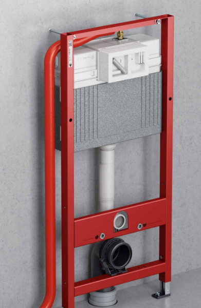 Система инсталляции для унитазов Tece TECEloop K440650 4 в 1 с кнопкой смыва стекло белое