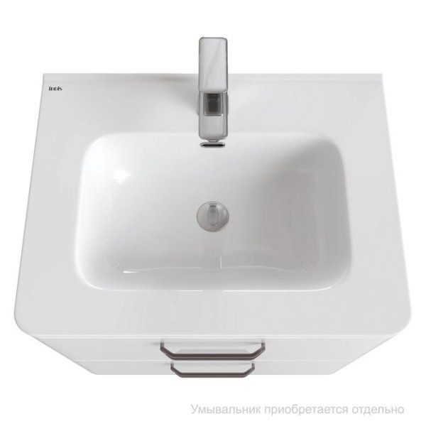 Тумба подвесная, белая, 60 см, Brick,  IDDIS, BRI60W0i95. Подходит умывальник: 0106000i28