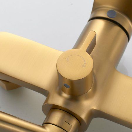 Смеситель для ванны однорычажный  Shevanik S4322G, Золотой сатин