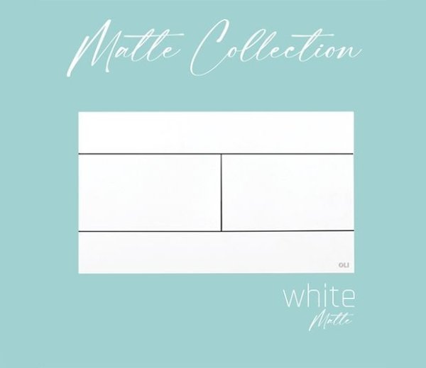 Кнопка смыва Oli Slim 659042 белый матовый