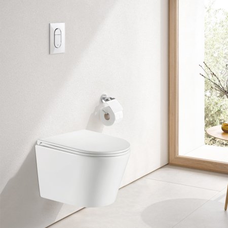 Унитаз подвесной WesnaArt RAY 206-RAY11, белый