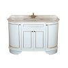Тумба с раковиной Tiffany World York nuovo YOR4130-BO+S53 bi комплект 130 белый/золото