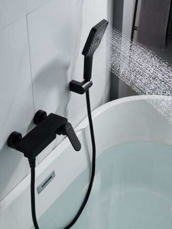 Смеситель для ванны Shevanik S4552H, Черный