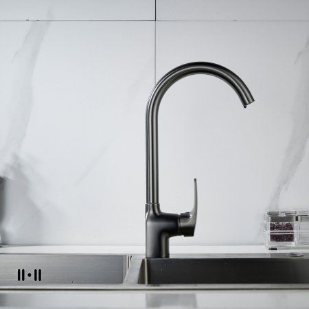 Смеситель для кухни Shevanik S5MY05GH3THC, Оружейная сталь