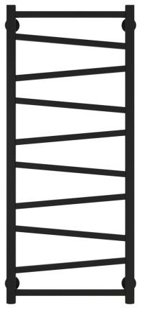 Полотенцесушитель водяной Сунержа Сирокко 31-0253-1040 1000x400 черный матовый