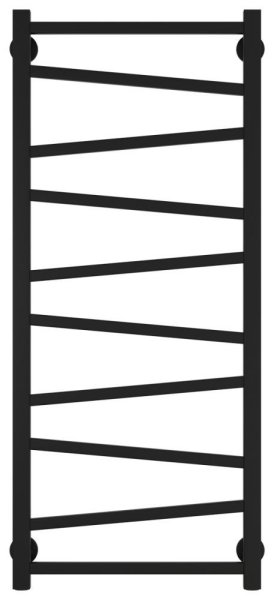Полотенцесушитель водяной Сунержа Сирокко 31-0253-1040 1000x400 черный матовый