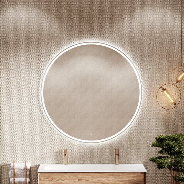 Зеркало для ванной комнаты SANCOS Bella D1200 c подсветкой,  BE1200