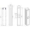 Шкаф-пенал La Fenice Cubo FNC-05-CUB-G-30 Grigio серый матовый