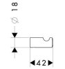 Крючок Hansgrohe Logis Classic 41611000 хром