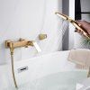 Смеситель для ванны однорычажный  Shevanik S4102G, Золотой сатин