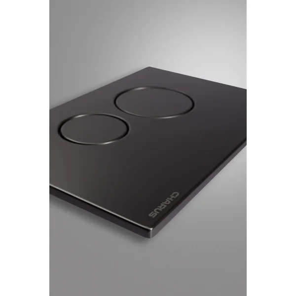 Кнопка смыва Charus Robusto FP.330.GNM.05 для инсталляции, оружейная сталь матовый