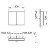 Шкаф-зеркало Keuco Royal Modular 2.0 800211080100200 80 см