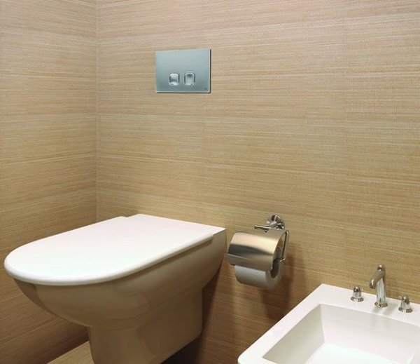 Кнопка смыва Oli Plain 070828 хром матовый