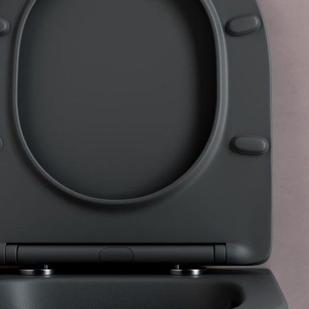 Унитаз подвесной Ceramica Nova Balearica CN6000MDH антрацит матовый темный