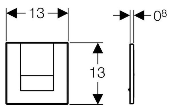 Привод бесконтактного смыва Geberit HyTronic Tango 116.034.21.1 для писсуара
