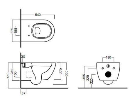 Унитаз подвесной Hatria Fusion Y1CC01 безободковый