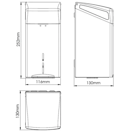 Диспенсер туалетной бумаги Mediclinics DTH100CS, 
Нержавеющая сталь