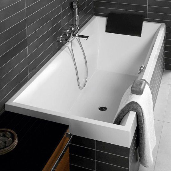 Ванна квариловая Villeroy & Boch Squaro UBQ180SQR2V-01 180х80 см, белая