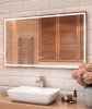 Зеркало Vigo Geometry Comfort 120 с подсветкой и часами